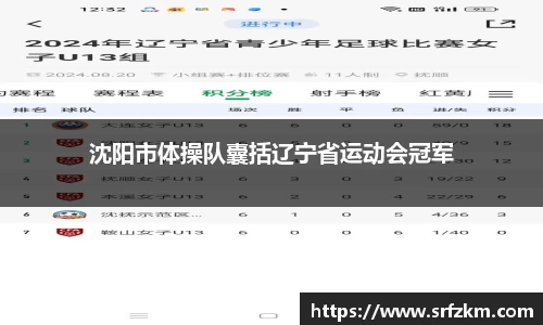 沈阳市体操队囊括辽宁省运动会冠军
