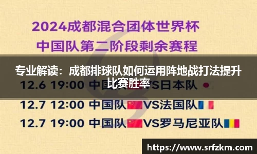 专业解读：成都排球队如何运用阵地战打法提升比赛胜率